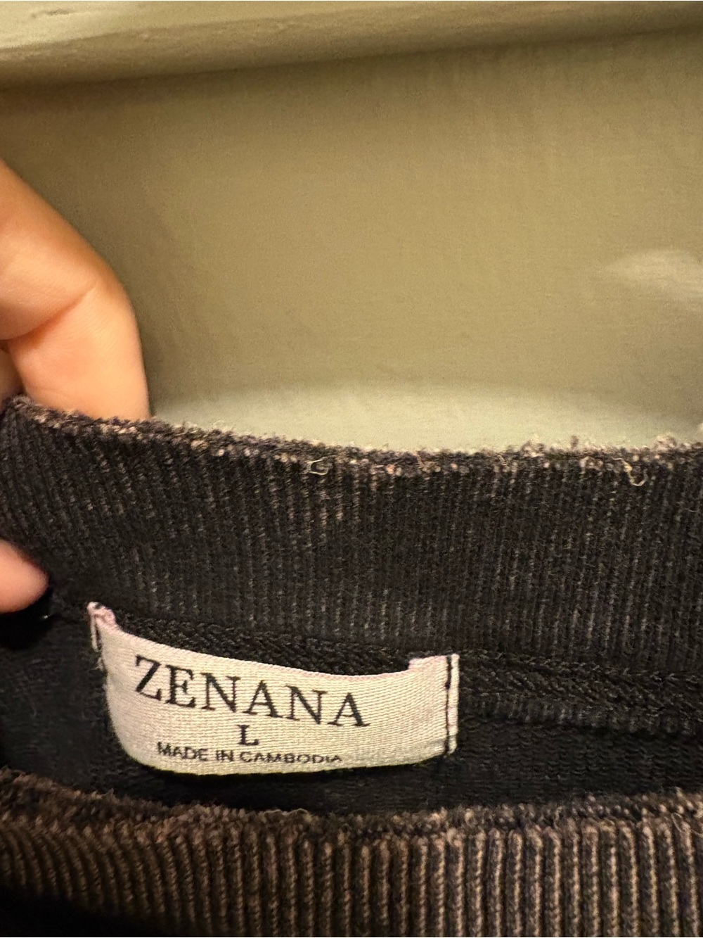 Zenana Purple Mineral Wash Pocket Tee - Picture 5 of 5